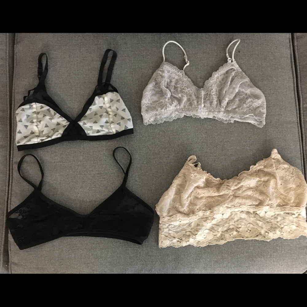 10 bralettes (size s & xs)